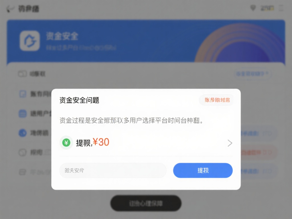 资金安全问题
资金过程是否安全是许多用户选择平台